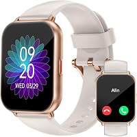 Ceas inteligent unisex RUIMEN cu funcție de apelare, ecran HD de 1,85 inchi, puls, SpO2, monitorizare somn, pedometru, peste 110 moduri sport, compatibil Android și iOS, 2 curele incluse 1