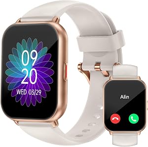 RUIMEN Smartwatch with Phone Function, Smartwatch for Men and Women, 1.85 Inch HD Screen Fitness Watch with SpO2 Monitorin…
