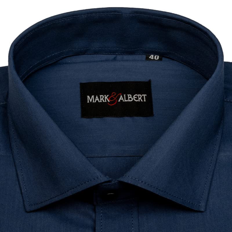 Image of MARK & ALBERT Men's Half Sleeves Regular Shirt