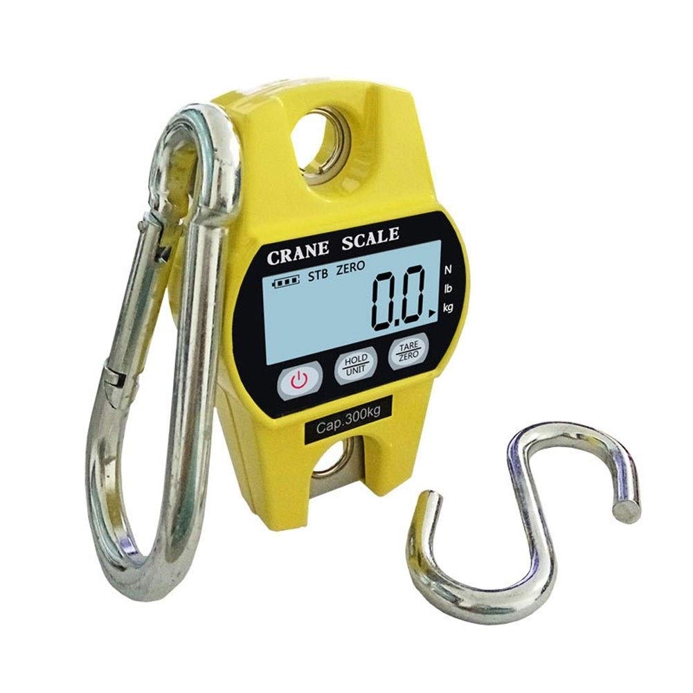 Mini Crane Scale, 300Kg 660Lb LCD Digital Hanging Scales Industrial Heavy Duty Home Outdoor Weighing