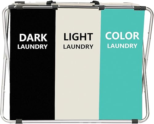 Miniatura 10 de Cesta de lavandería con ruedas, cesta de lavandería de 240 litros con 3 cestas de ropa sucia  Juguetes  Manta en la lavanderíasala de estararmario