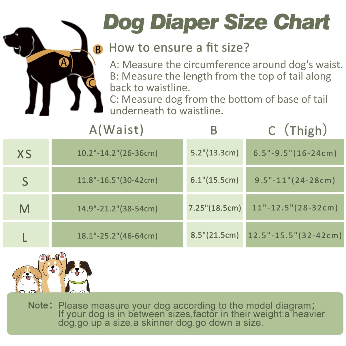 Hisprout 3-Pack Female Dog Diaper with Suspender Reusable Washable Breathable Durable Doggie Pants for Heat Season Period Incontinence(M,Black) - Image 4