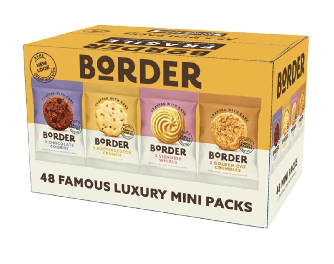 Buy Border Biscuits 48 Packs, Mini Multipacks Biscuits Box, 4 Flavour