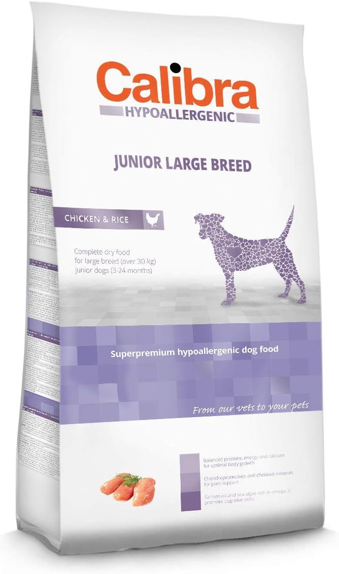 Pawstively pet care Calibra Chicken and Rice Hypoallergenic Dog Food for Junior Large Breed (3 Kg)