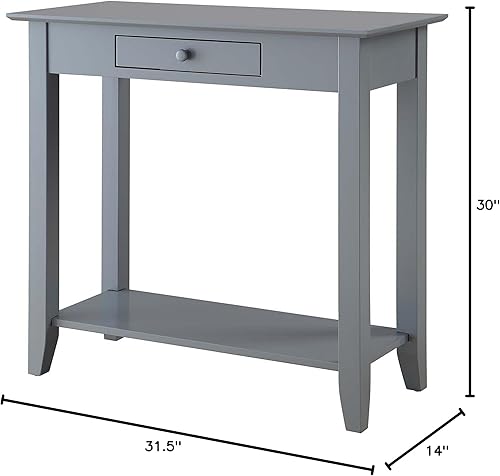 Miniatura 8 de Convenience Concepts American Heritage - Librero de escalera con cajón para archivos, Pino, Blanco