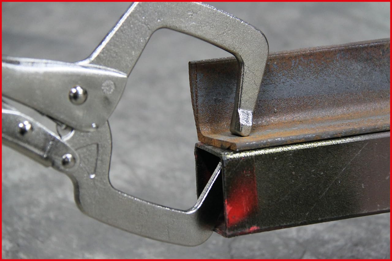 KS TOOLS 115.2008 Welding clamp gripping pliers with quick-release lever, Grau - Image 3