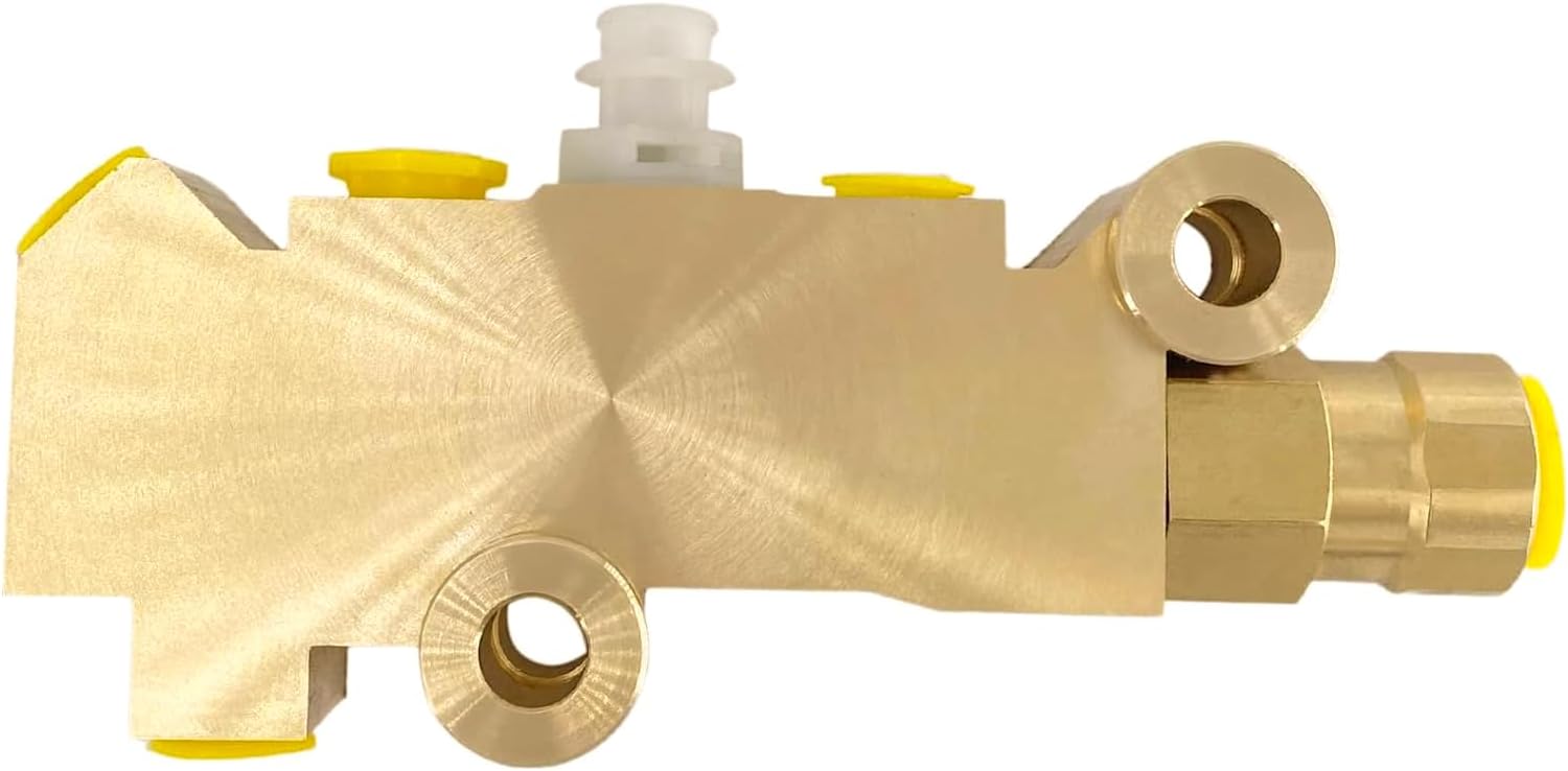 PV4 Brass Brake Proportioning Valve Kit Disc Front/Disc Rear Brakes, Combination Valve Fit for Ford Chevy, Replace Part 172-1361