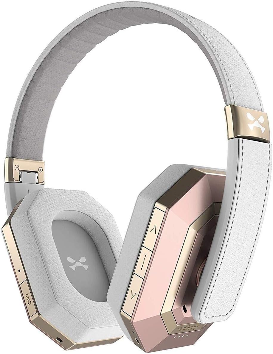 Ghostek soDrop Pro Wireless Headphones with Built-in Microphone - Pink/White