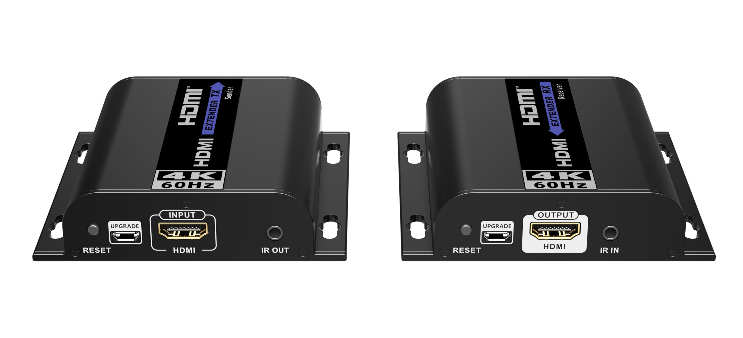 PremiumCord Extensor HDMI 4K hasta 120 m vía LAN, Over IP, Cat5/5E/6, UHD 4K 2160p 60Hz, Full HD 1080p, 4:4:4, HDMI 2.0, HDCP 2.2, Carcasa Robusta de Aluminio