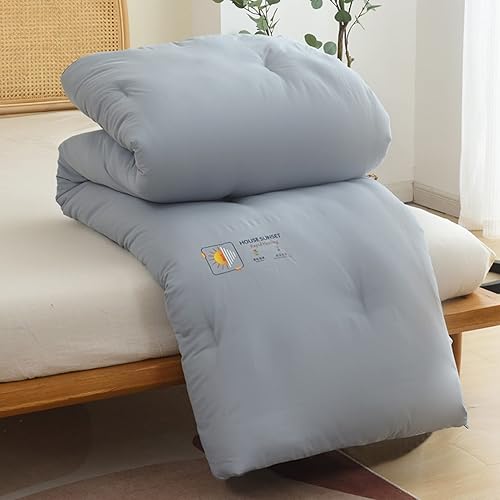 Miniatura 7 de Edredón para todas las estaciones, 79 x 91 pulgadas, edredón reversible de microfibra ligera, edredón alternativo acolchado suave, lavable a