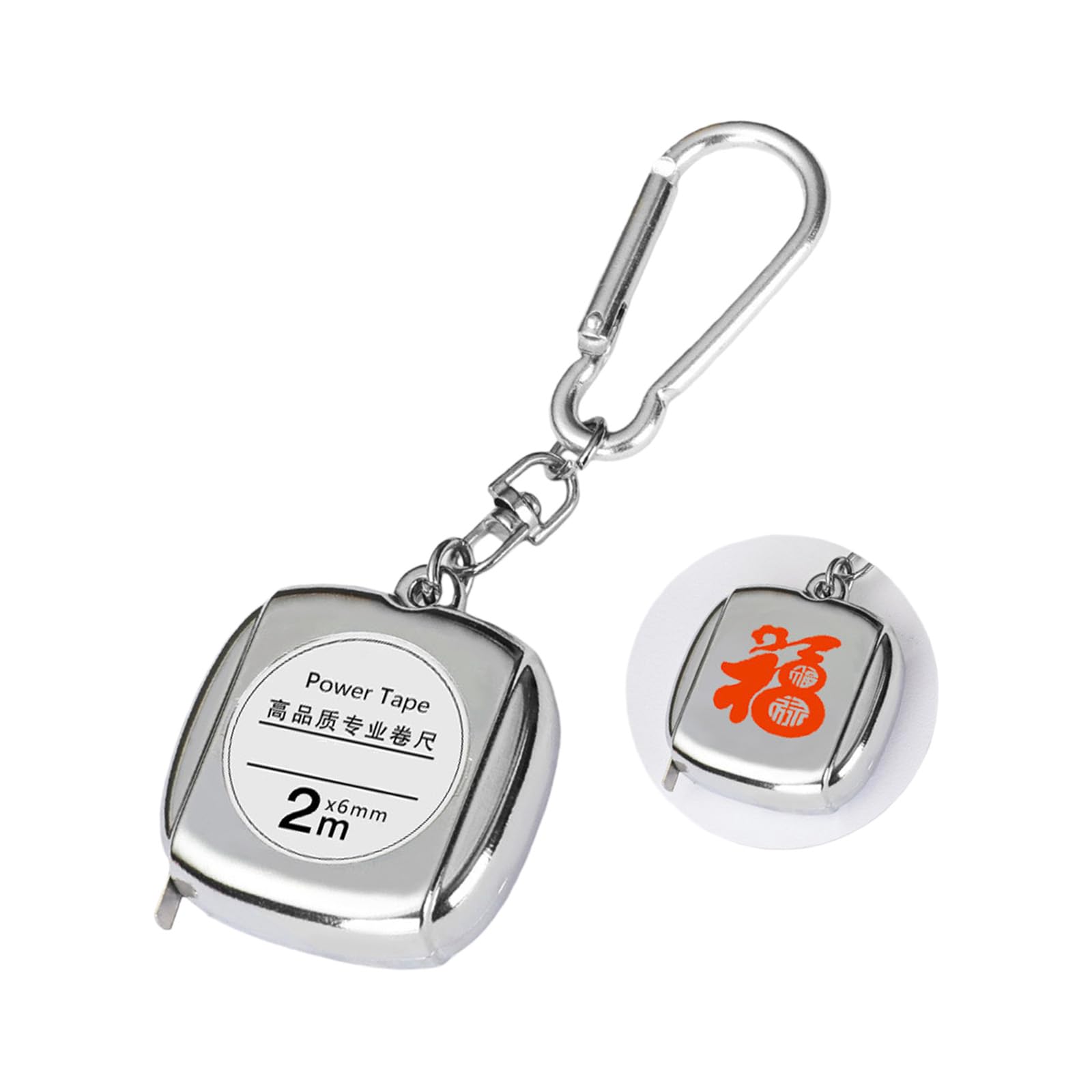 Pxzh Silver Fu Clear Scale Steel Tape Measure Featuring Small Size Design And Attachment Tape Measure Measurement Tool