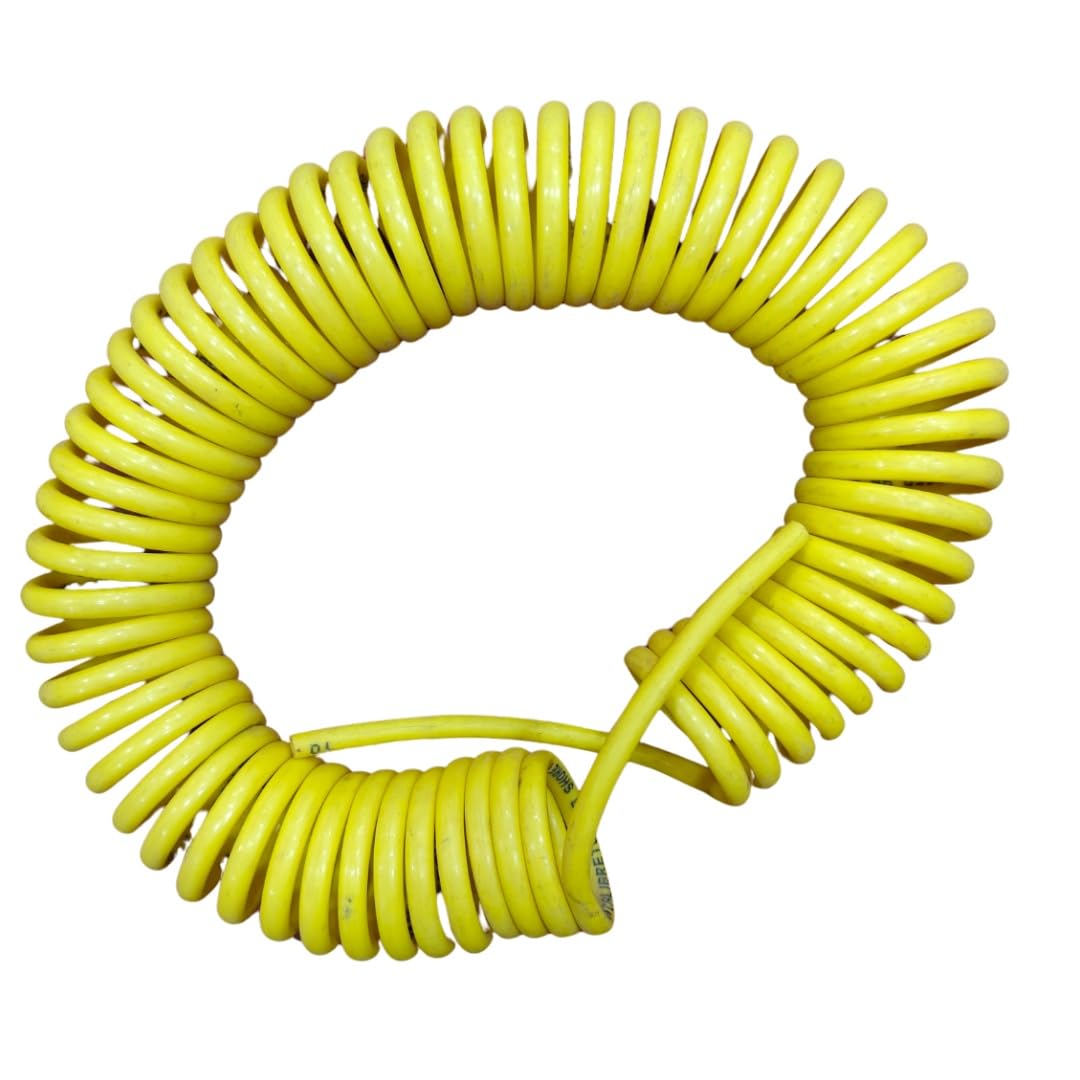 PU Tube Coil Hose Polyurethane Flexible Pneumatic Pipe Tube Coil Tube Pneumatic Air Compressor Tubing PU Hose Tube Pipe Polyurethane PU Air Hose Pipe (YELLOW, 12mm x 8mm x 5mtrs)-image-48