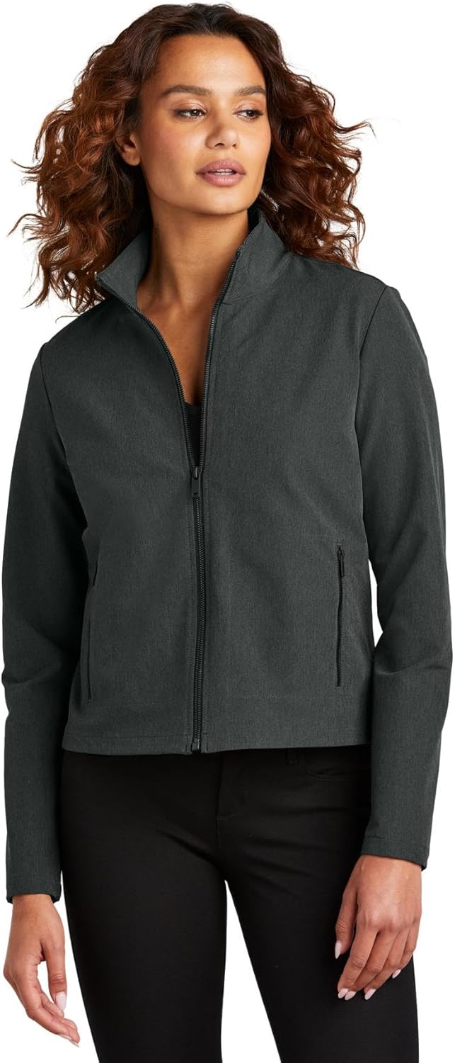 Women's Stretch Soft Shell Jacket | Business Casual Jacket, Water Repellent Finish, Four Way Stretch