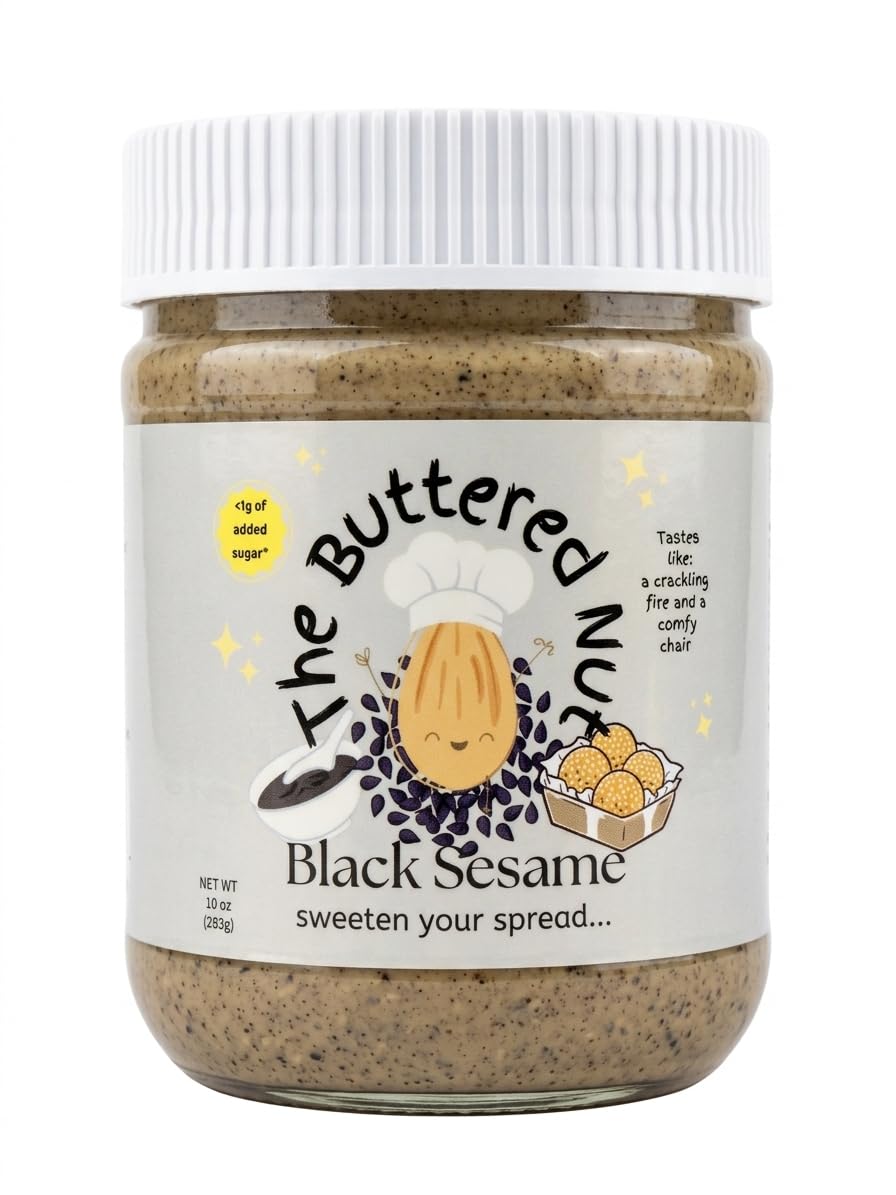 The Buttered Nut – Sea Salt Brownie Nut Butter | Almond & Cashew Spread | Sweetened with Dates & Coconut Sugar | Vegan, Paleo, Low Sugar, No Palm Oil (10oz Jar, Sea Salt Brownie Batter)