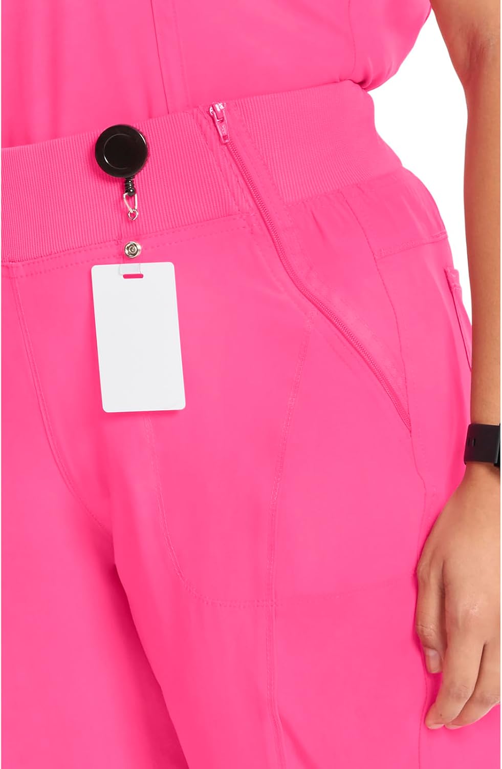 Cherokee Infinity Womens Scrub Jogger Pants, Mid Rise, Moisture Wicking, Wrinkle-Resistant, 360 Stretch, 5 Pockets - CK110A - Image 5