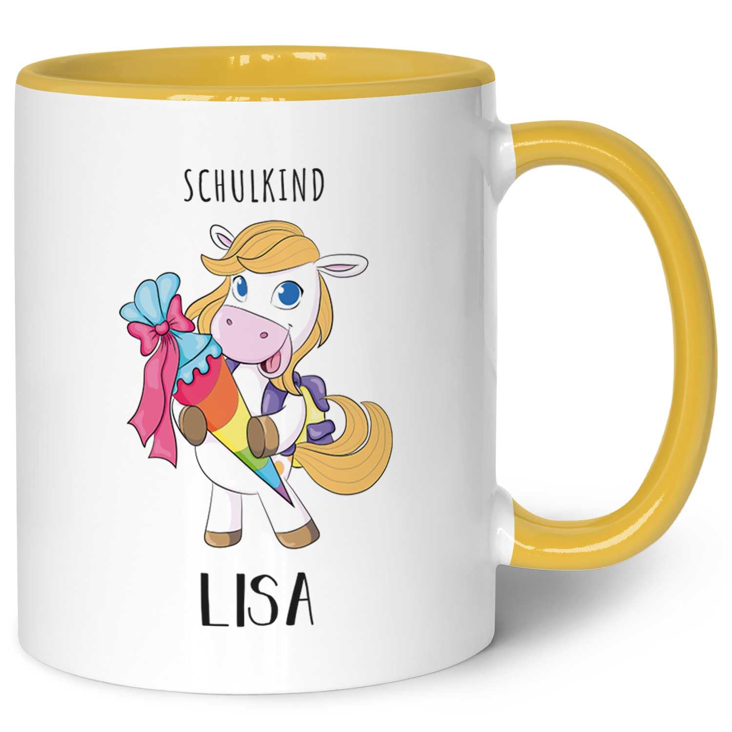 Tazza Personalizzata Con Nome E Scritta - Design Cavaliere Nero/Bianco - Idea Regalo Unica Per Ragazzi E Ragazze