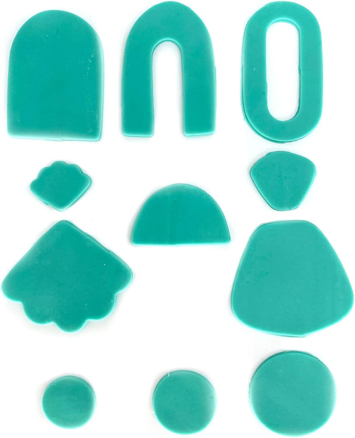 11Pcs Polymer Clay Cutters, iButliv Classic Shapes Clay Earring Cutters Molds for Polymer Clay Jewelry Pendant Necklace Making, Minimalist Geometric Shape Cookie Cutters