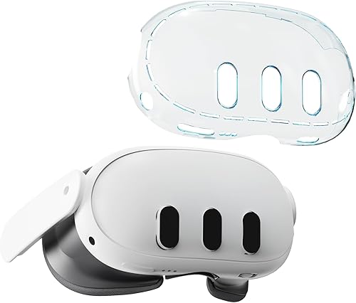 APEXINNO VR Shell Cover Skin for Meta Quest 3 Headset Accessories, VR Shell Case Headset Protector for Oculus Quest 3 VR Headsets, ABS Material