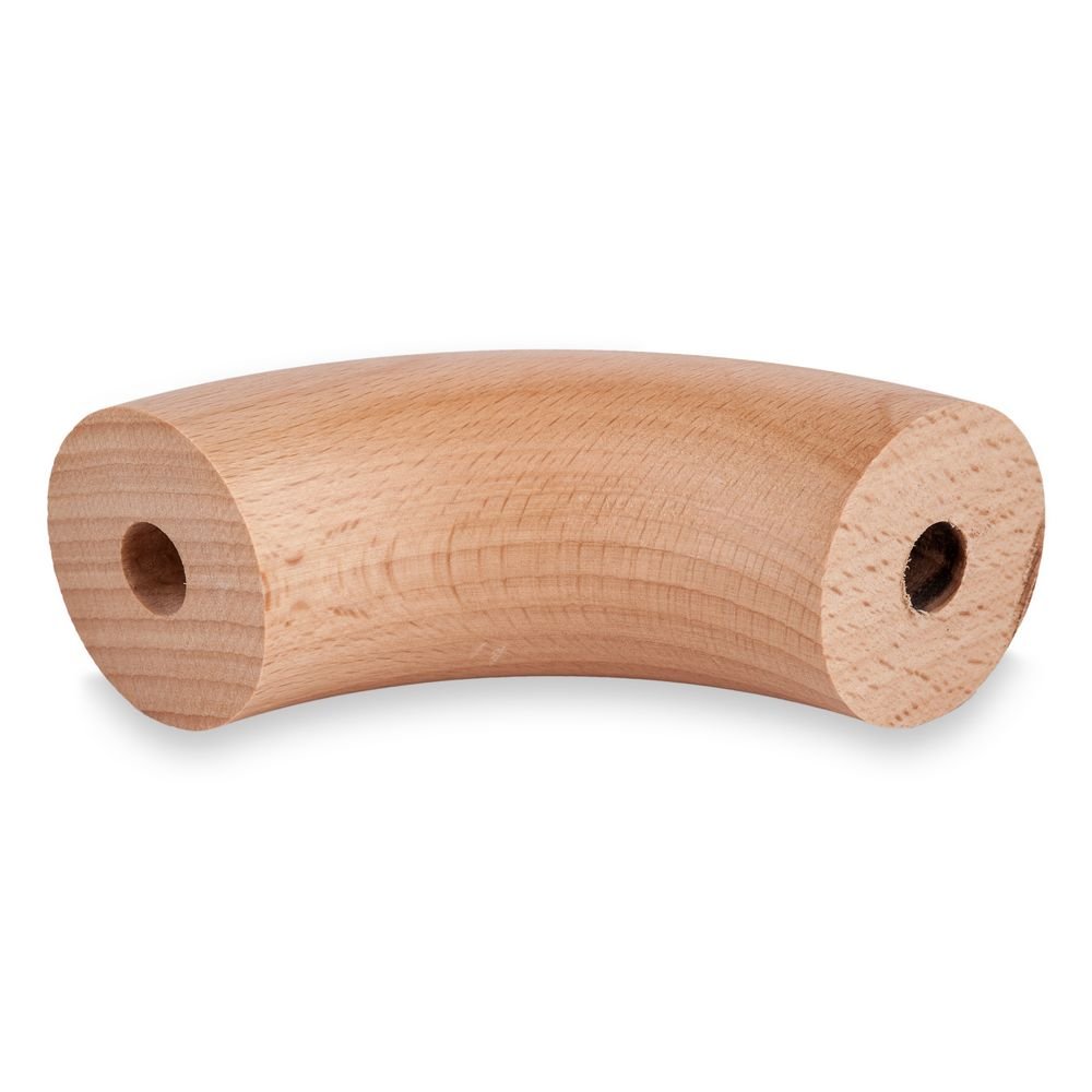 Corrimano ad arco in legno di faggio 90° per corrimano (50 mm)