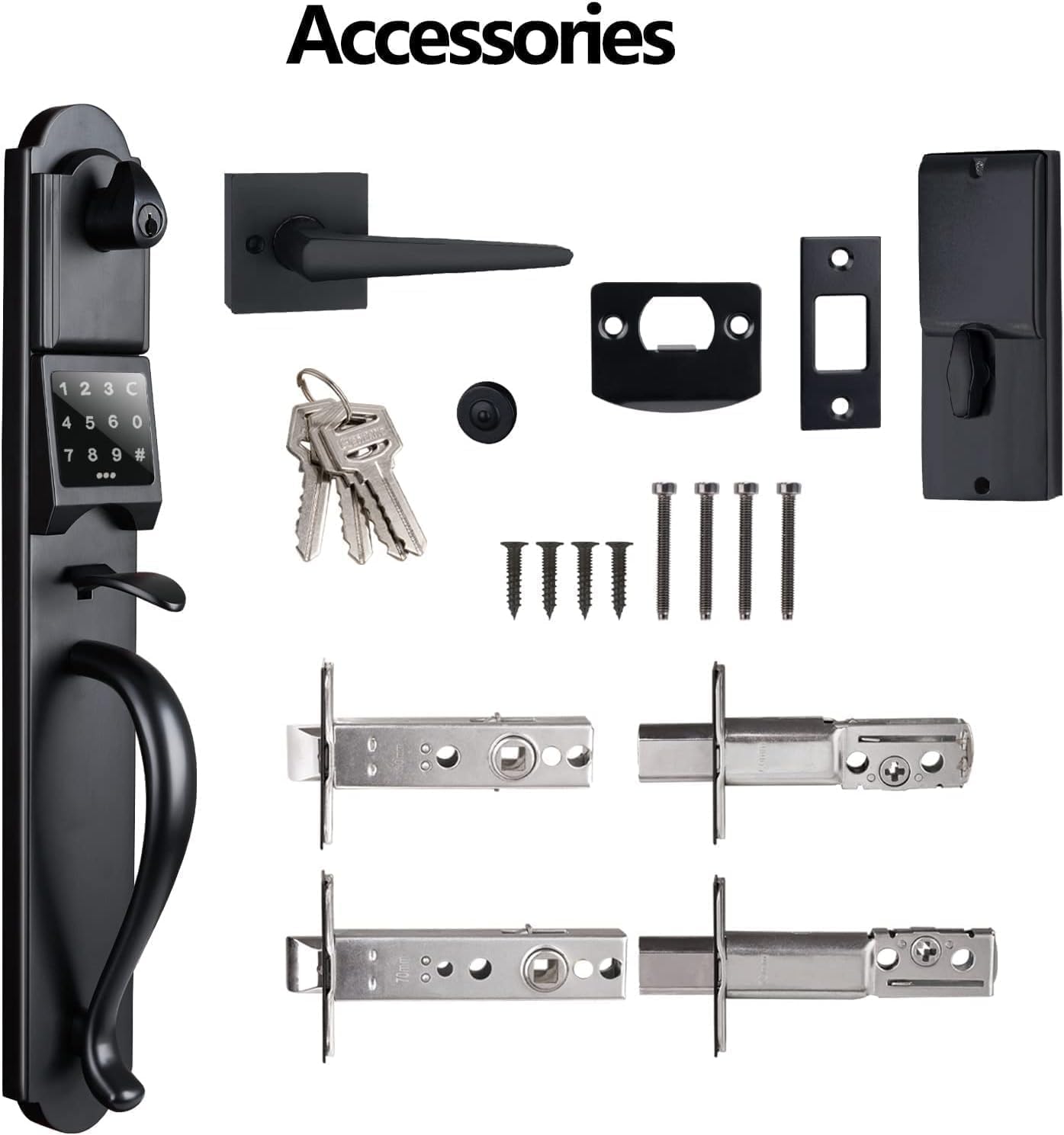 Keyless Front Door Lock Set & Halifax Keyed Front Door Handle