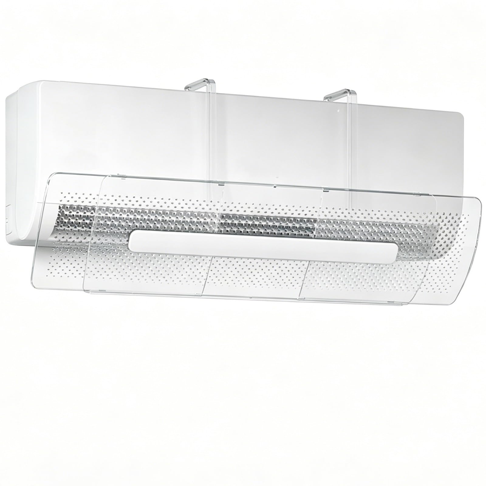 YUE JJXN Adjustable AC Air Deflector for Wall Mounted Air Conditioner, 21–37.4in Telescopic Vent Cover for Home Office
