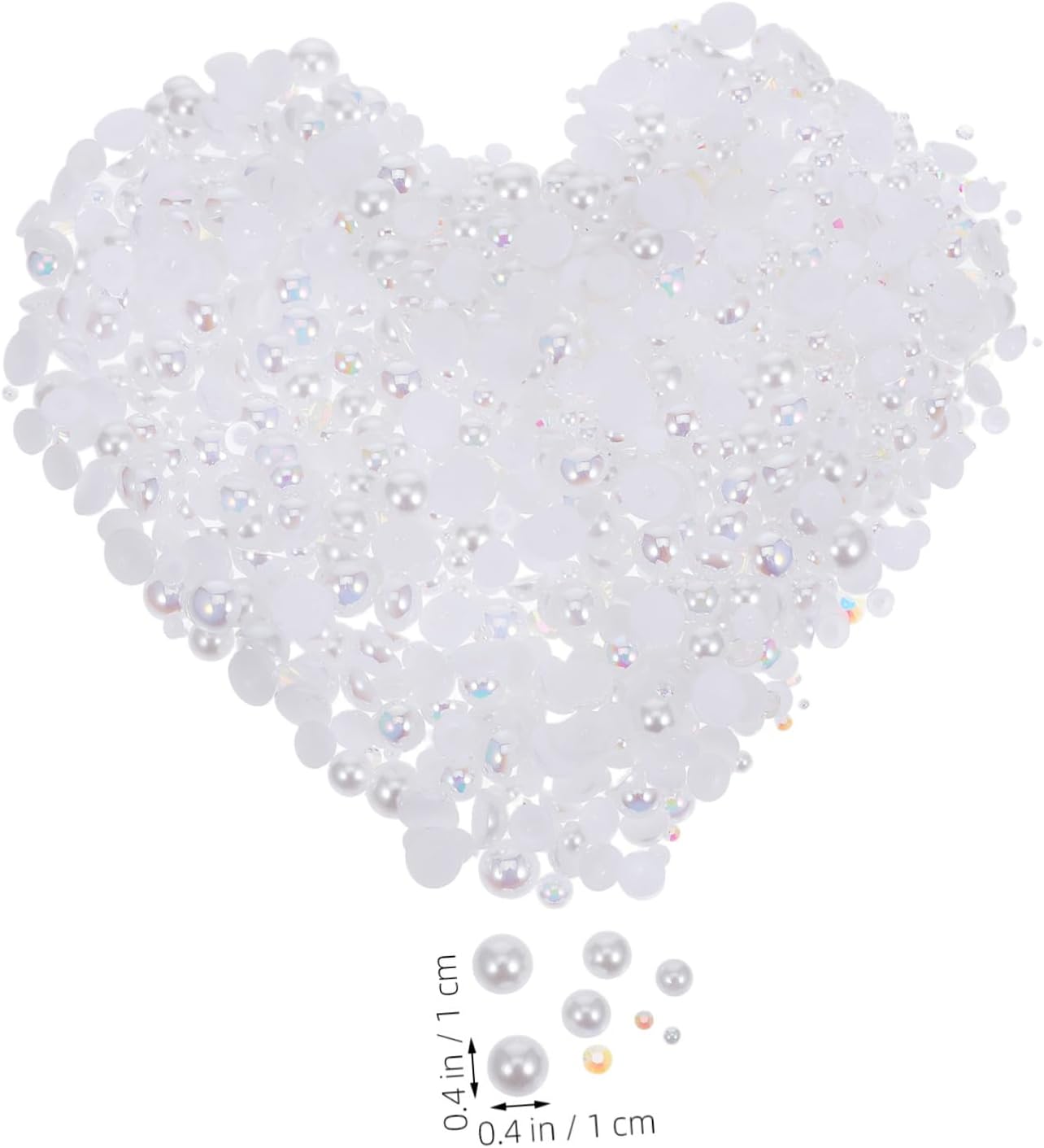 1pack Imitation Flatback Resin Charms for Nail Art Crafts Phone Cases Pack of Half and Rhinestones for Projects and Embellishments