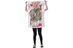 Kid's Jack of Hearts Poker Card Costume for Halloween Party