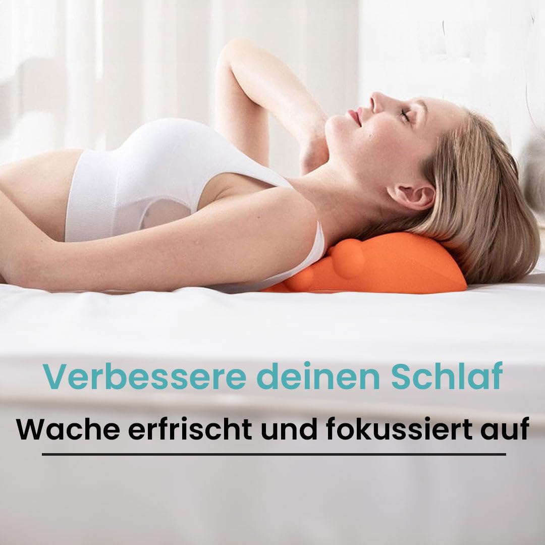 MEIION TheraPoint-Triggerpunkt-Massagegerät Original Rückenstrecker Align Nacken-Kissen für Nacken- und Schulterentspannung, Oberer Rücken Massagepunkt, TMJ Schmerzlinderung, Halswirbel