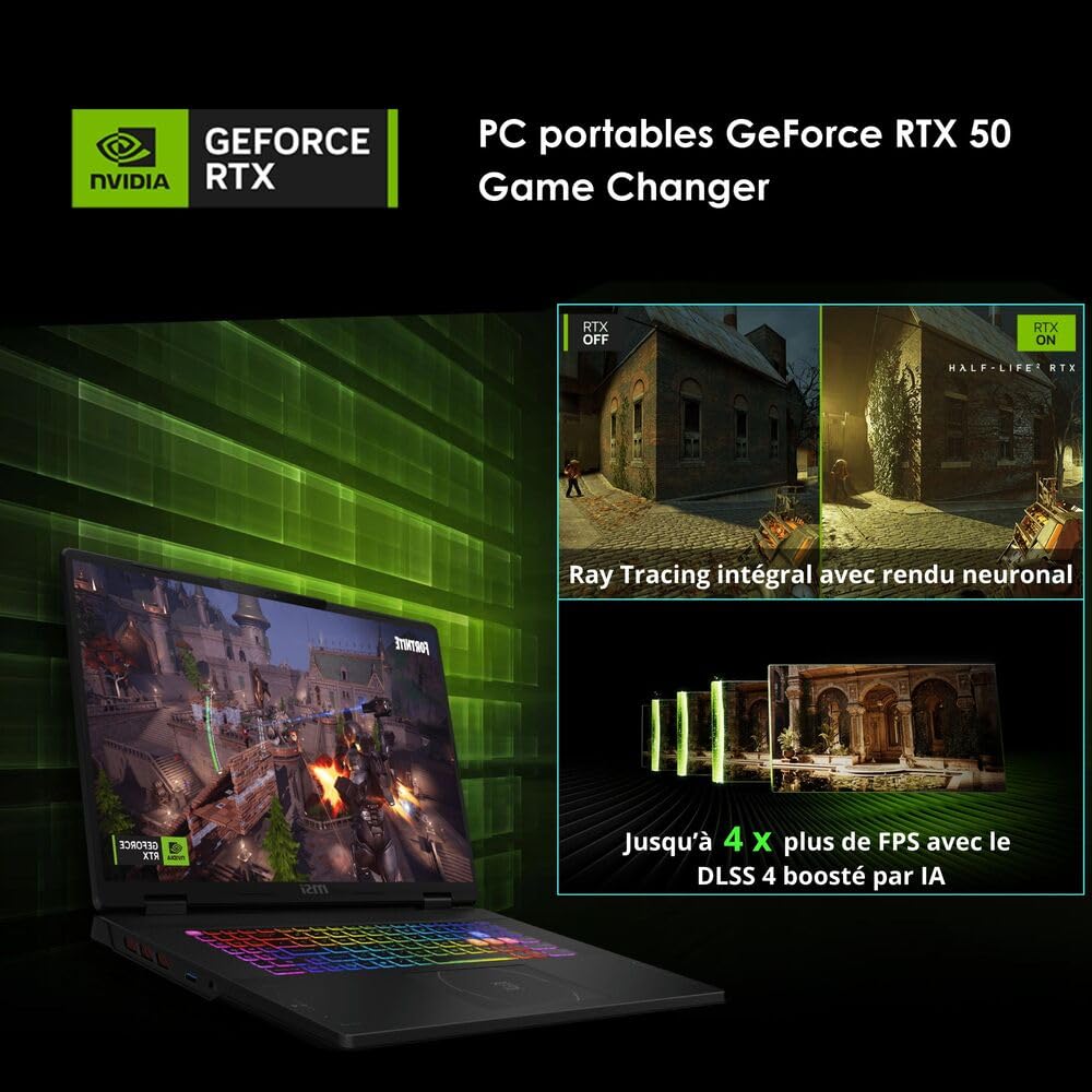 MSI Vector 16 HX AI A2XWHG-282FR : Intel Ultra 7 255HX – 16GB DDR5 – SSD 1TB – Nvidia RTX5070Ti 12GB – 16” QHD+ 240Hz – Windows 11 Famille