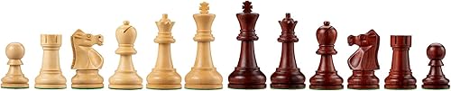 Miniatura 9 de Bobby Fischer (Reg. U.S. Pat. & Tm. Off.) Últimas piezas de ajedrez  SheeshamBoxwood  3.75 pulgadas King