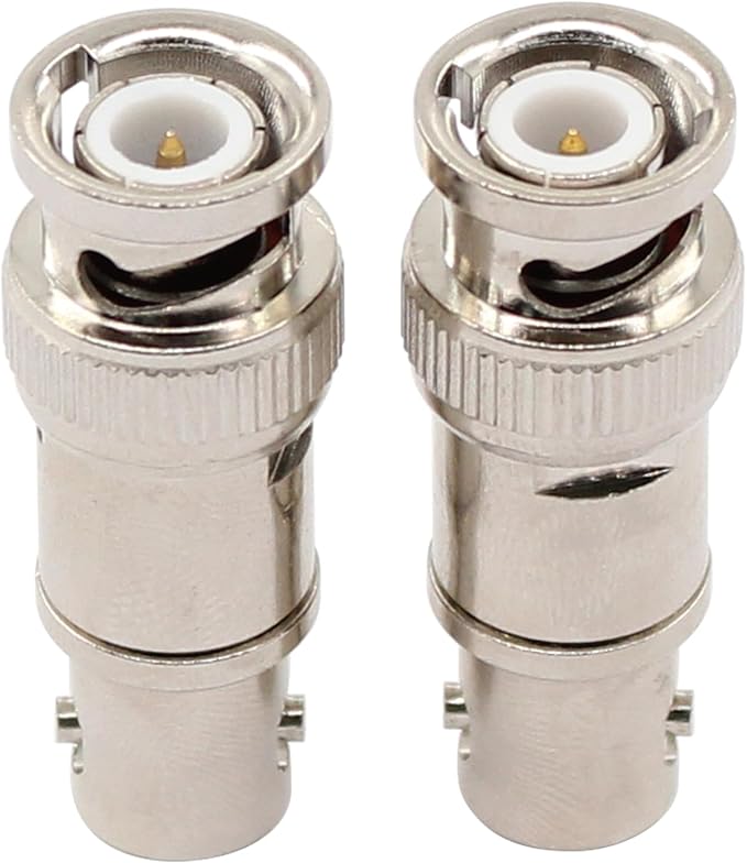 MOTOKU 2X Adaptador de Cobre 50 Ohm 38.5mm Tipo BNC miniatura 3