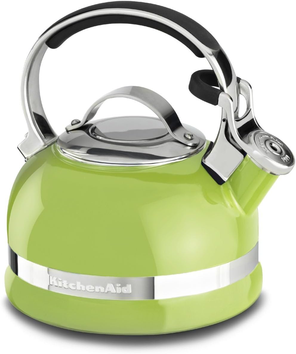 KitchenAid KTEN20SBKL 2.0-Quart Kettle with Full Stainless Steel Handle and Trim Band - Sunkissed Lime