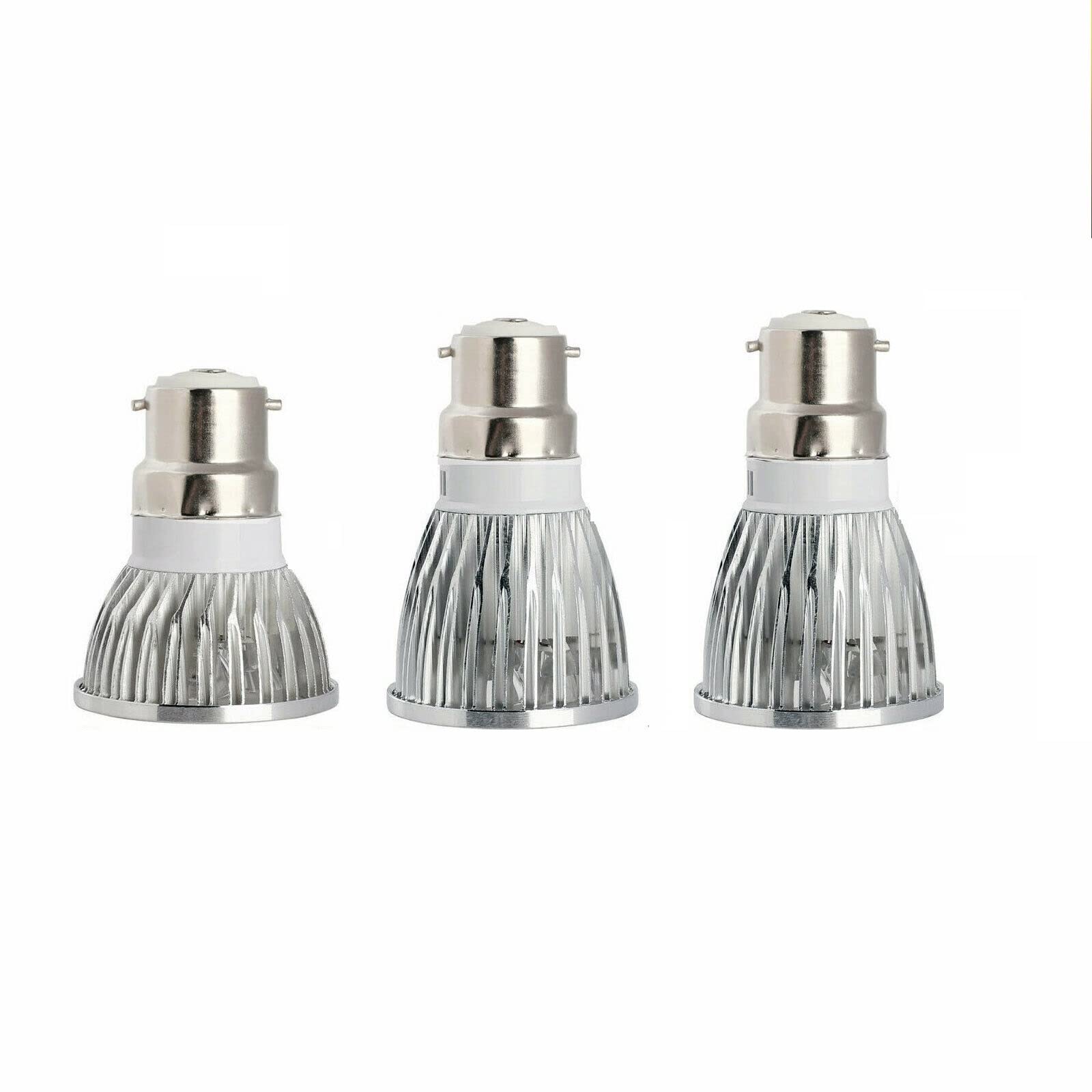Light, 10 lampadine LED COB AC220V E14/E27/B22/GU10/GU5.3 6W/9W/12W lampada da festa a casa (Yellow 6W, B22)