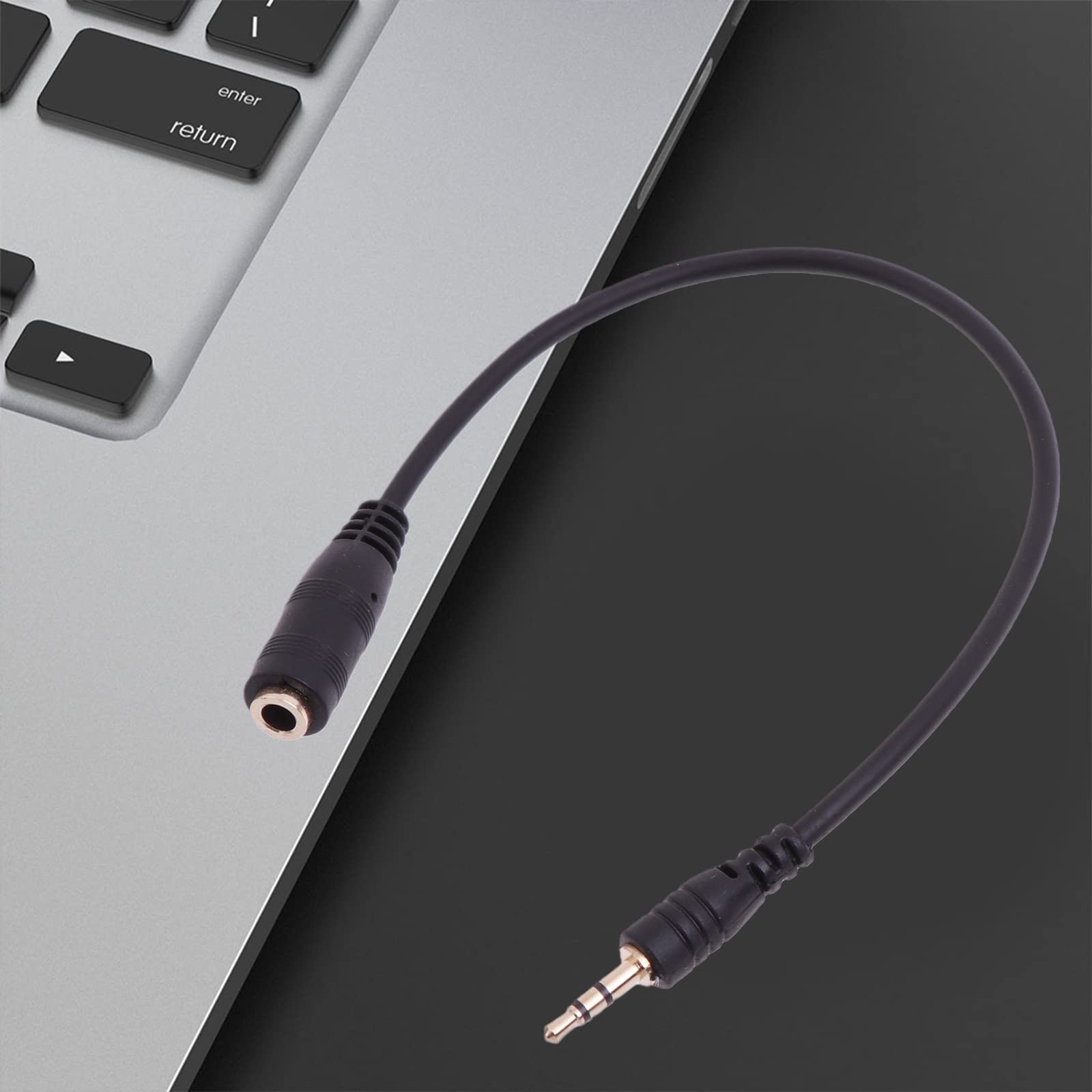 Câble audio stéréo 2,5 mm mâle vers femelle 3,5 mm plaqué or, câble d'extension auxiliaire