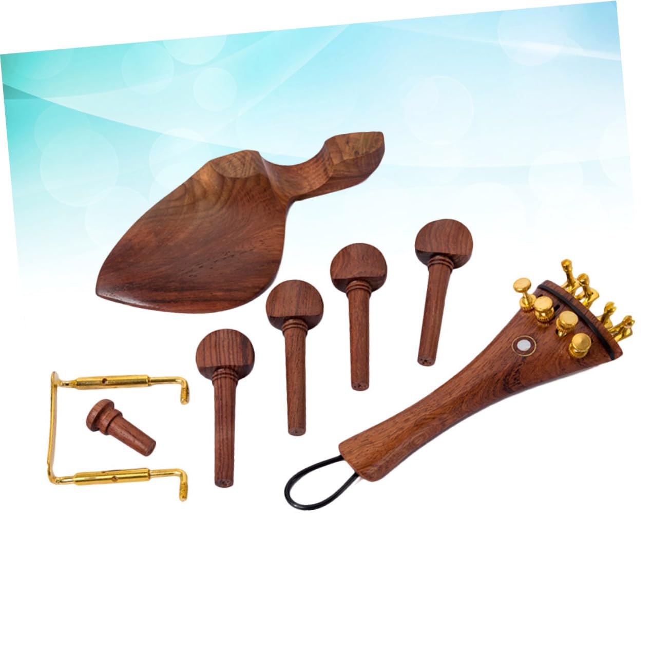 PRETYZOOM 15 piezas Accesorios para Violín de Clavijas Mentonera y Cordal Resistentes y Hechos Mano para Violines de Alta Gama