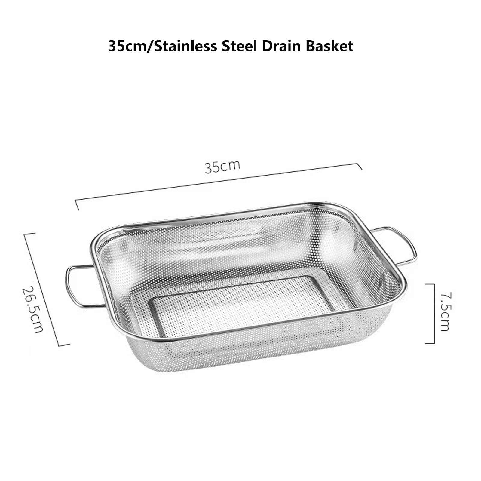 Escurridor de fregadero, cesta de cocina extensible con cestas coladoras de acero inoxidable para lavar frutas y verduras, secar platos y almacenamiento