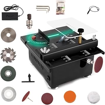 Portable Mini Multi-functional Table Saw, Mini Table Saw for Crafts, Mini Table Saw for Wood Cutting, Portable Liftable Mini Table Saw, Small Multifunctional Table Saw for CraftsCutting grinding flex