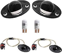 Vista 1 de HERCOO LED Luz de Matrícula Trasera Conector de Enchufe de Lámpara con Cableado Compatible con 1994 1995 1996 1997 1998 1999 2000 2001 2002 Dodge