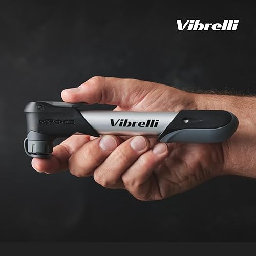 Miniatura 7 de Vibrelli Mini Bike Pump - Presta & Schrader Bicycle Pump - 120 PSI Tire Pump for Road & MTB - No Valve Changing Needed