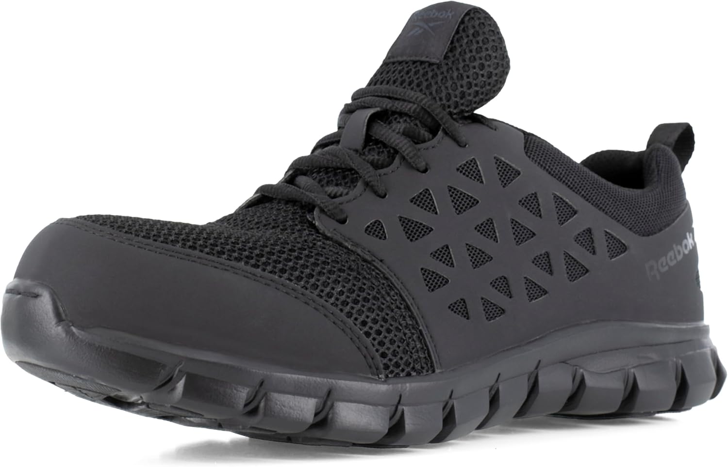 Reebok Mens Rb409 Sublite Cushion Work Safety Athletic Composite Toe Shoe Black