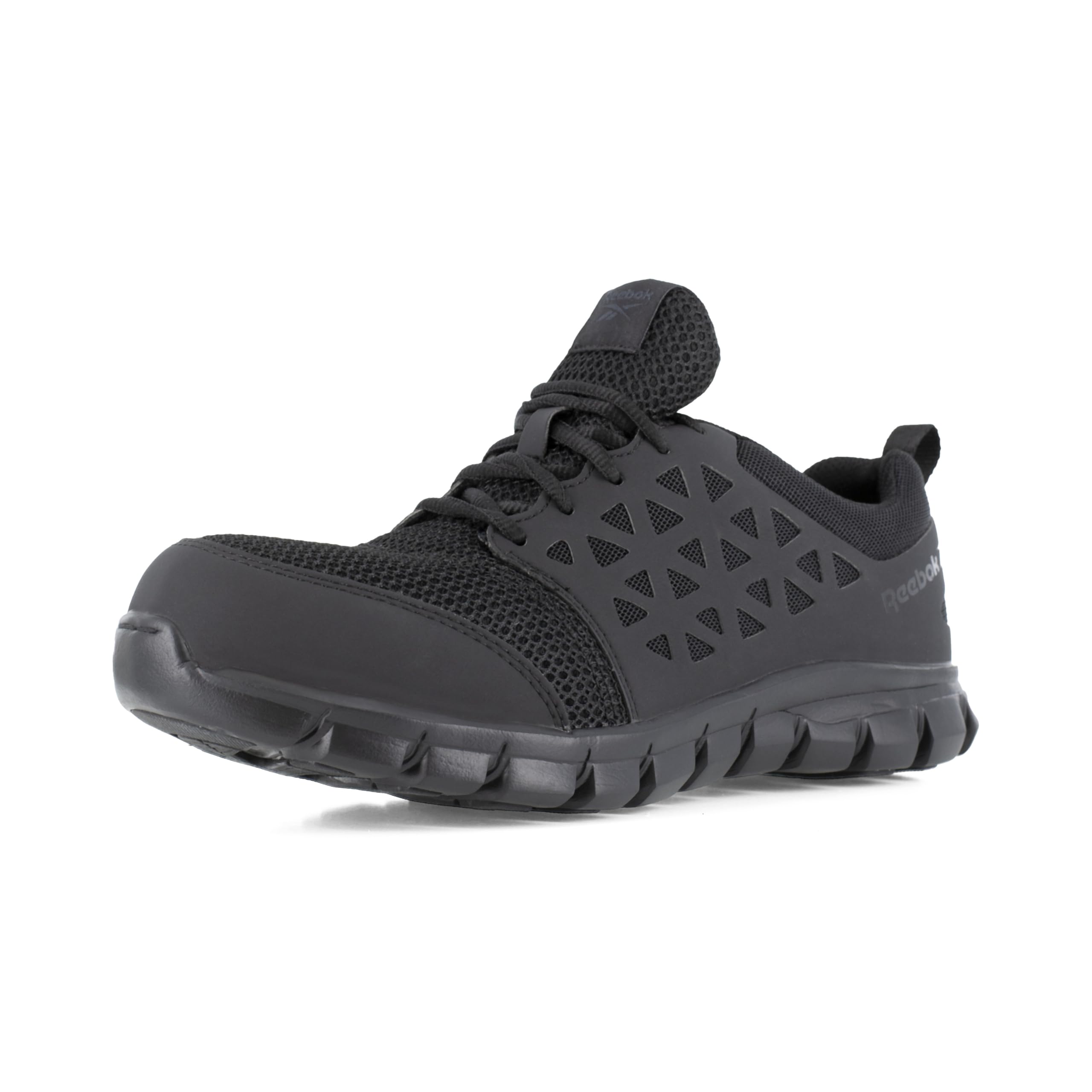 Reebok Mens Rb409 Sublite Cushion Work Safety Athletic Composite Toe Shoe Black