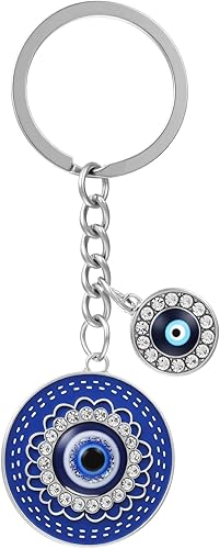 Evil Eye Keychains - Boho Handbag Charms Keychains, Good Luck Evil Eye Purse Key Ring for Bag Wallet Decoration