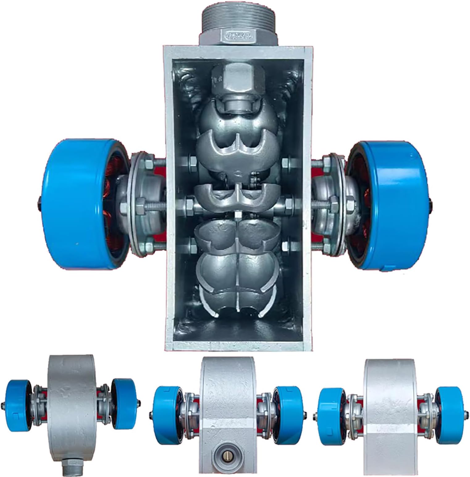 2000W Horizontal Hydroelectric Generator 220V Portable Water Turbine Generator, Aluminum Alloy Shell, High Power Hydroelectric Generator for Home Outdoor Camping,2000w,220V