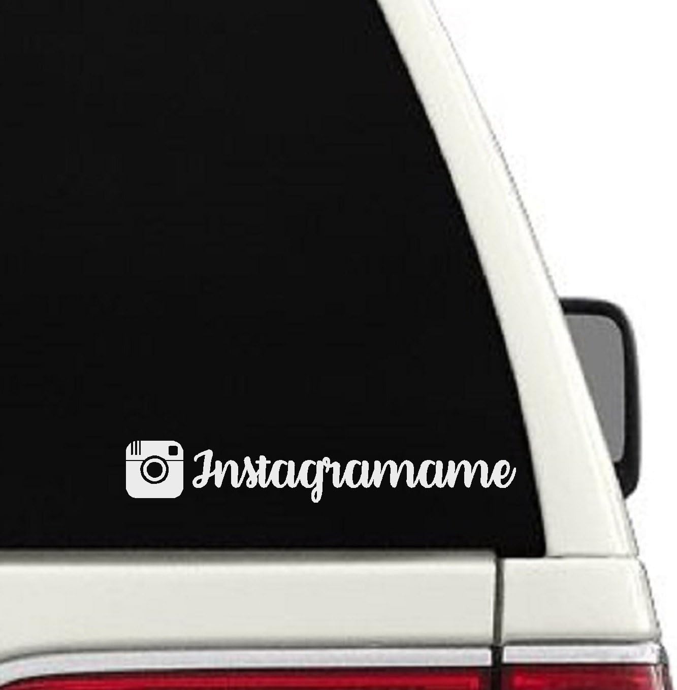 Instagram Username Car Decal- Branding/Advertising Car Sticker #3