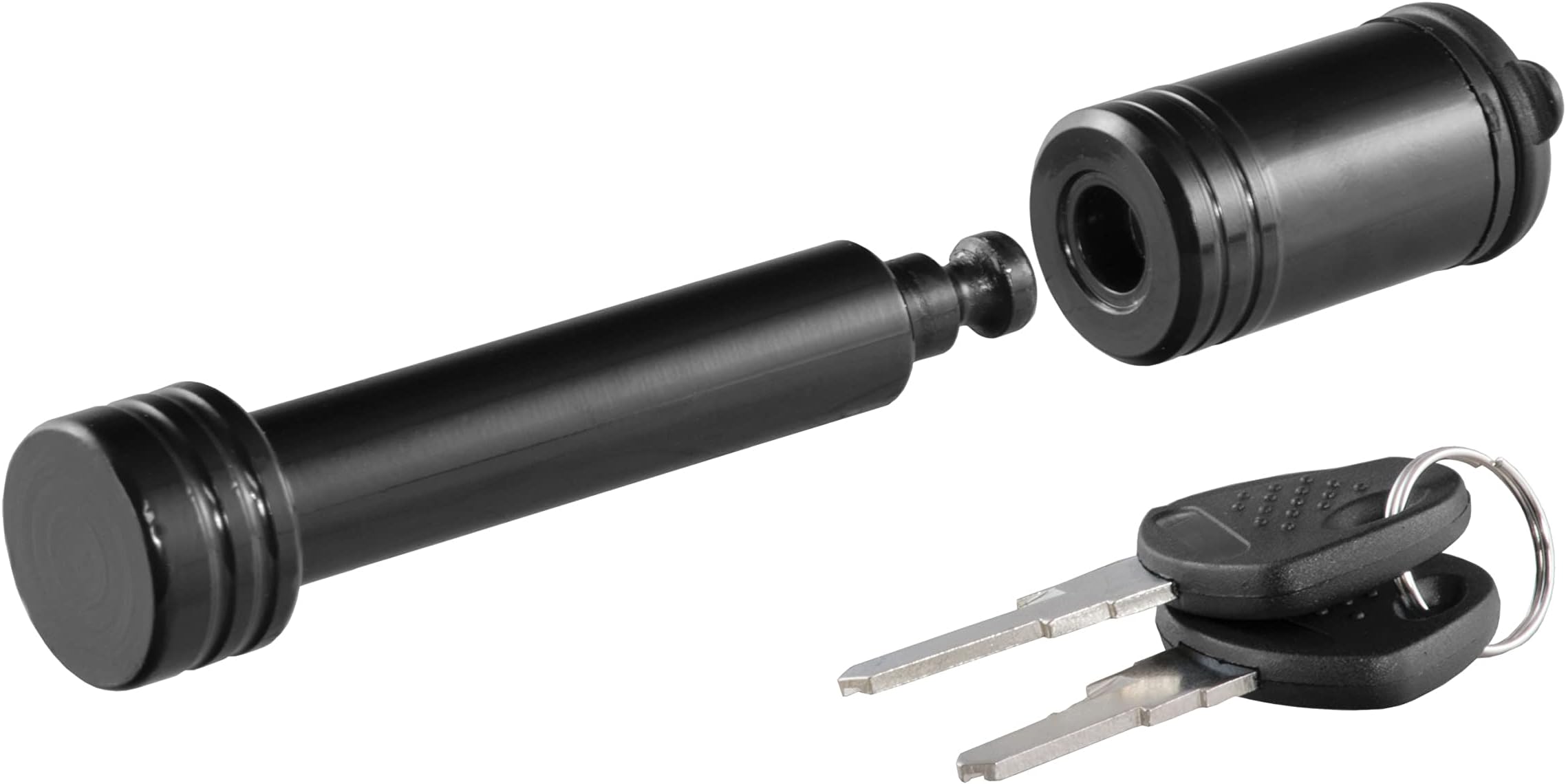 23518 Black Trailer Hitch Lock, 5/8-Inch Pin Diameter, Fits 2-Inch Receiver