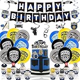Police Birthday Party Decoration Police Party Supplies Include Police Happy Birthday Banner Police L