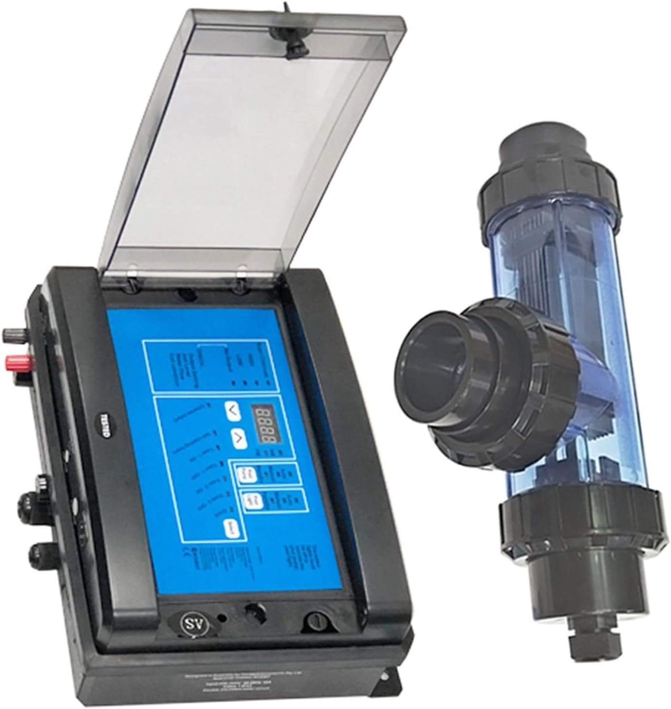 Salt Chlorine Generator Electrolytic Salt Chlorine Machine Swimming Pool Electric Salt Chlorinator Timer, Swimming Pools(50g/h)