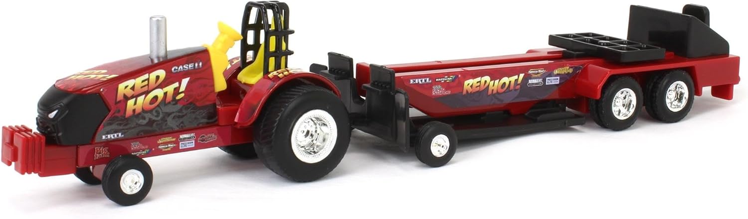 Case IH ERTL 1/64 Red Hot! Pulling Tractor with Sled 47620