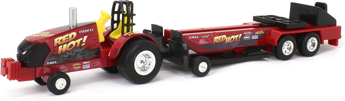 Case IH ERTL 1/64 Red Hot! Pulling Tractor with Sled 47620