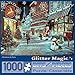 Bits and Pieces – 1000 Piece Jigsaw Puzzle for Adults – Embellished Glitter - Christmas in Paris - Holiday, Eifel Tower Jigsaw Puzzle by Artist Ruane Manning, Completed Puzzle Size: 20